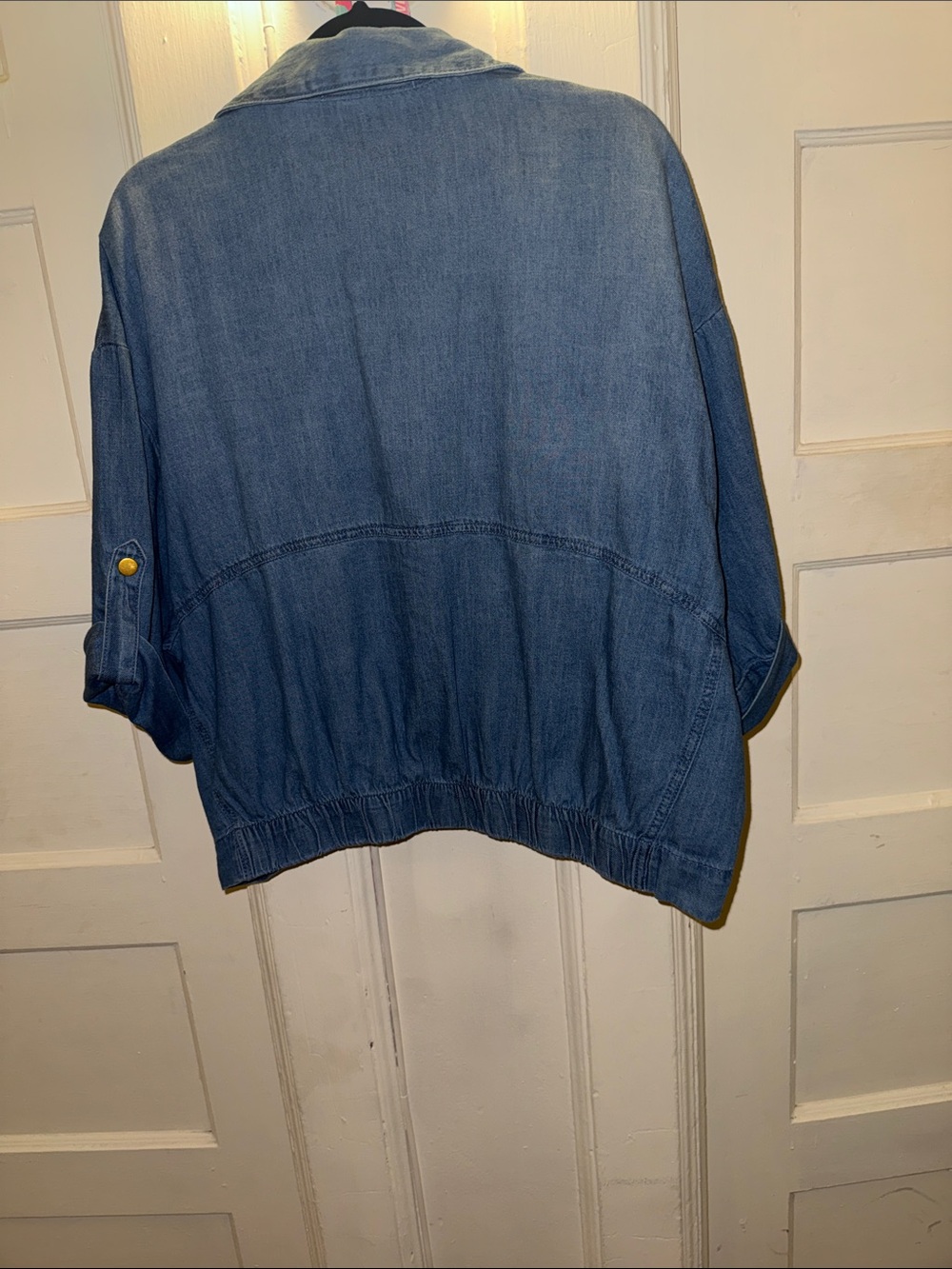 Lola River Blue Denim Button-Front Shirt Jacket - flash birthday sale! - Picture 7 of 7